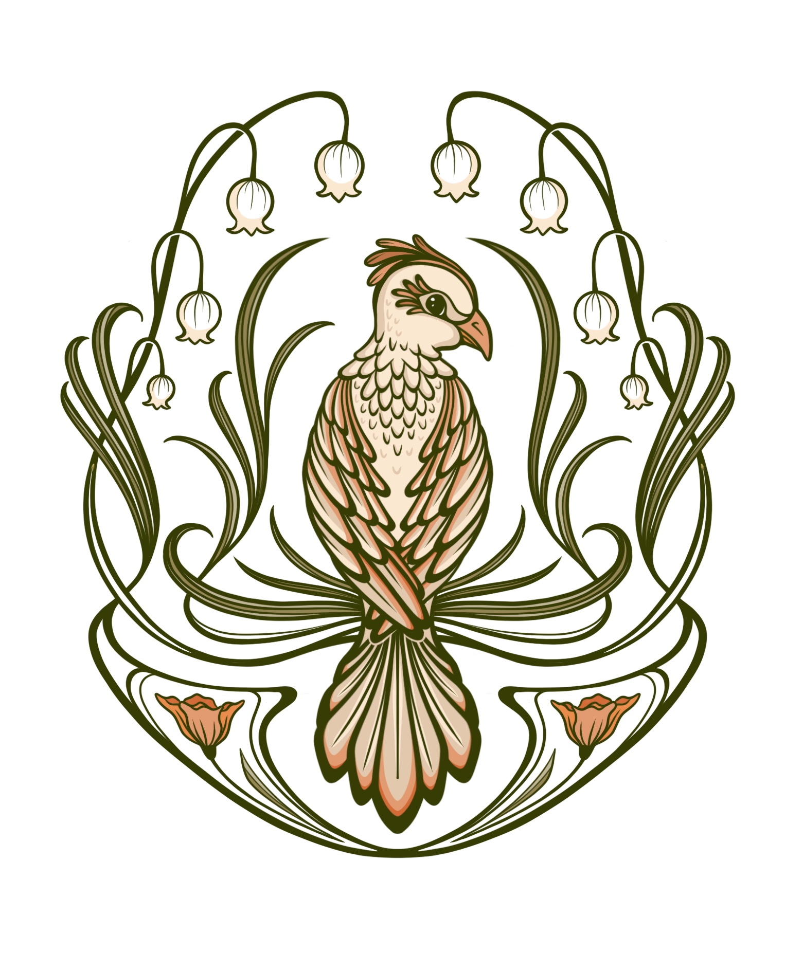 Illustrative logo for Blossom Bird Bakery