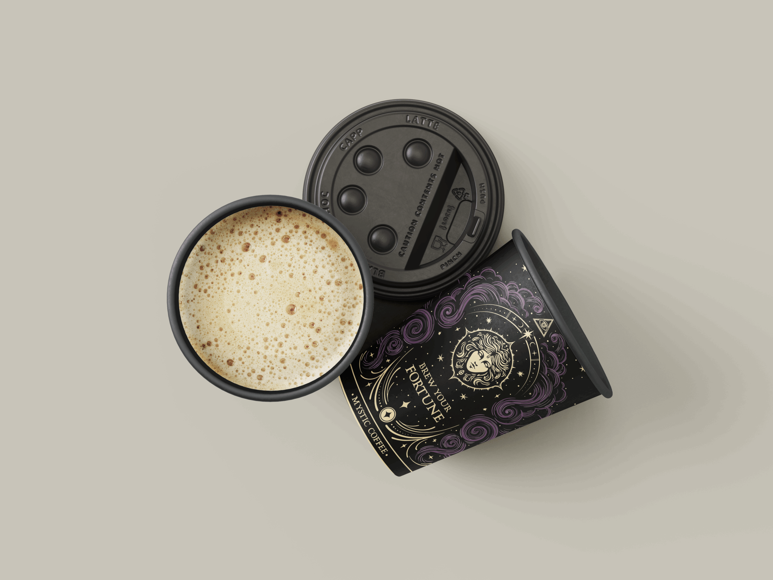 Coffee cup for Mystic Coffee LA